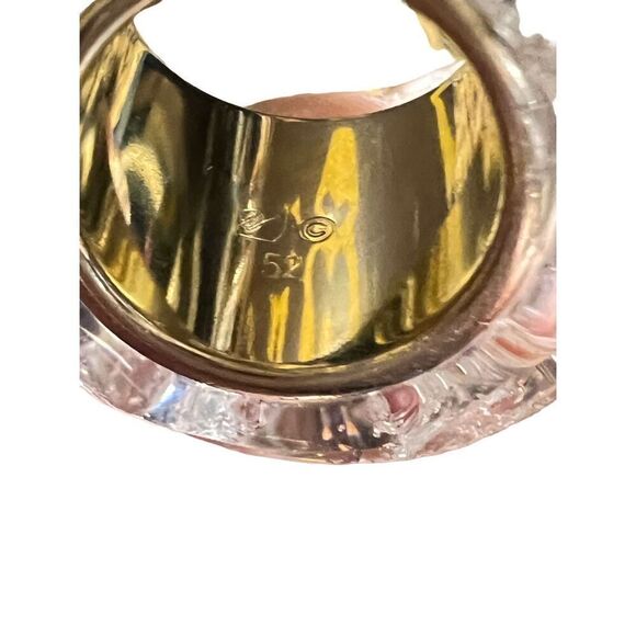 Swarovski Crystal Dome Rings Glacier 920682 and Forever 973546 Size 5 - Picture 5 of 9